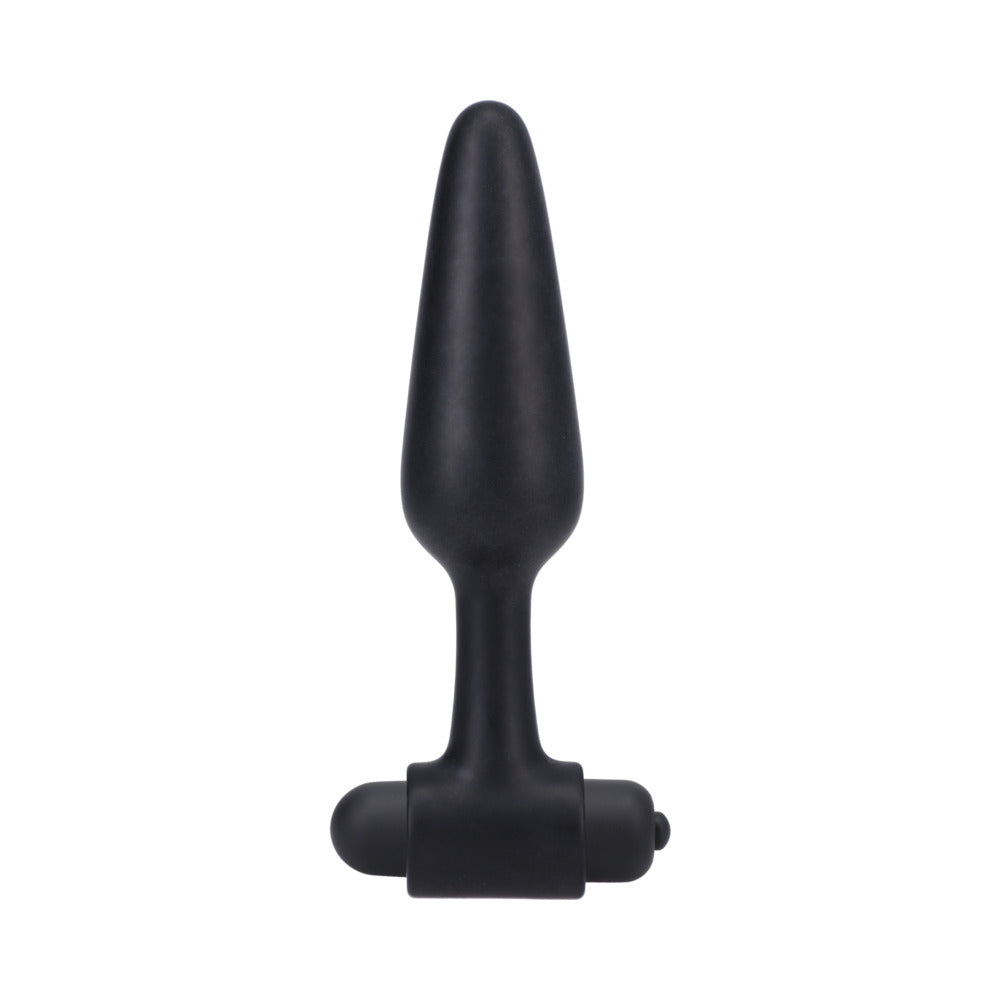 IN A BAG VIBRATING BUTT PLUG 5 IN. BLACK