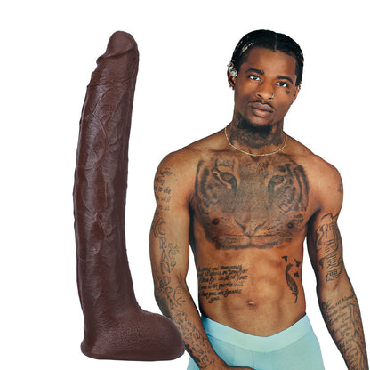 DOC JOHNSON - PENES DE AUTOR DAMION DAYSKI PENE ULTRASKYN CON VENTOSA REMOVIBLE VAC-U-LOCK 30CM CHOCOLATE
