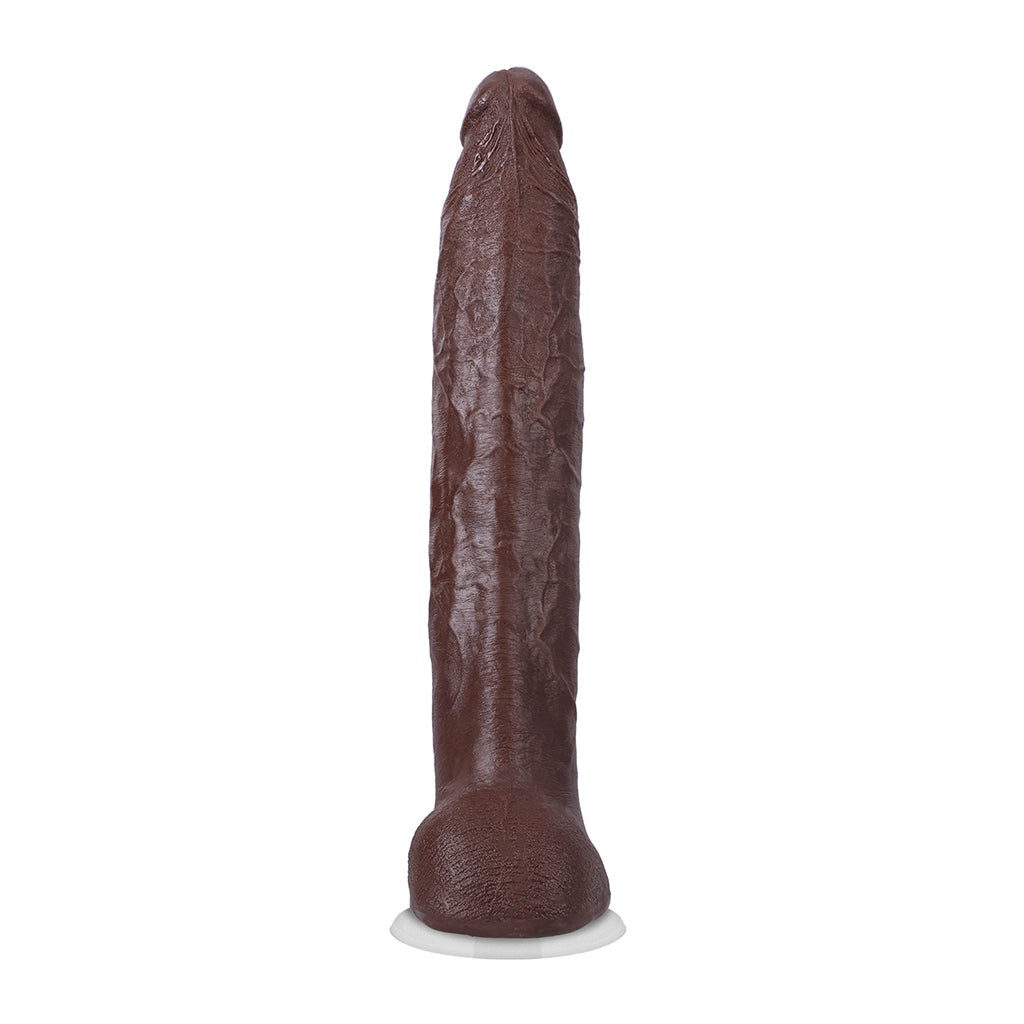 SIGNATURE COCKS DAMION DAYSKI ULTRASKYN COCK WITH REMOVABLE VAC-U-LOCK SUCTION CUP 12IN CHOCOLATE