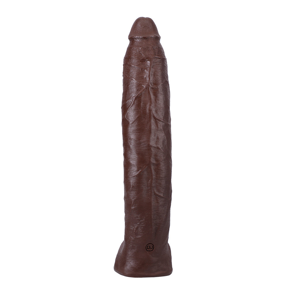 SIGNATURE COCKS DAMION DAYSKI ULTRASKYN COCK WITH REMOVABLE VAC-U-LOCK SUCTION CUP 12IN CHOCOLATE