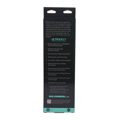 SIGNATURE COCKS DAMION DAYSKI ULTRASKYN COCK WITH REMOVABLE VAC-U-LOCK SUCTION CUP 12IN CHOCOLATE