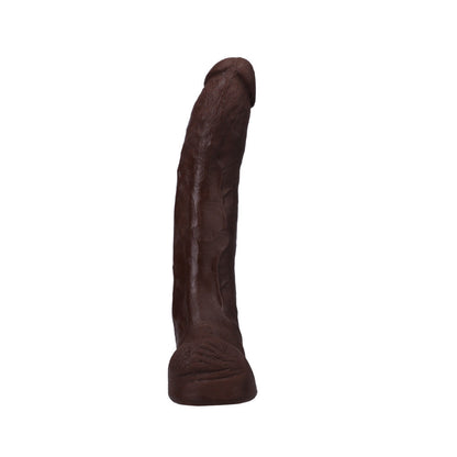 SIGNATURE COCKS DREDD ULTRASKYN COCK WITH REMOVABLE VAC-U-LOCK SUCTION CUP 13.5IN CHOCOLATE
