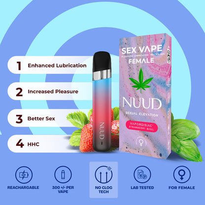NUUD FEMALE VAPORDISIAC STRAWBERRY BASIL
