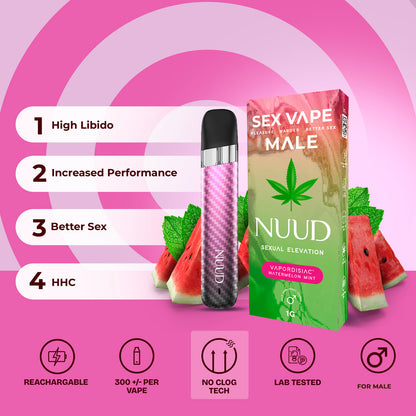 NUUD MALE VAPORDISIAC WATERMELON MINT