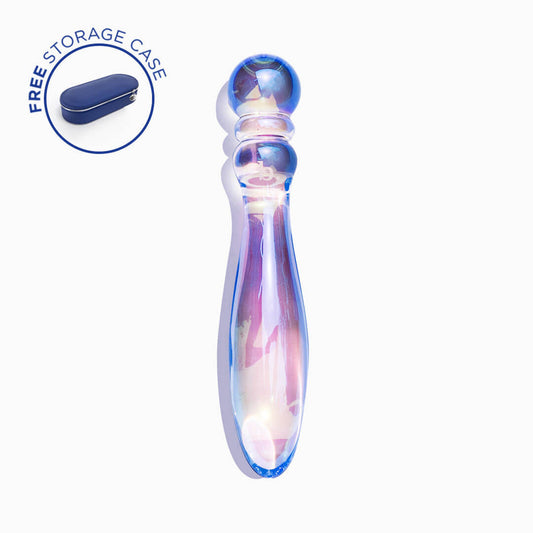 BIIRD CECII BEADED GLASS DILDO