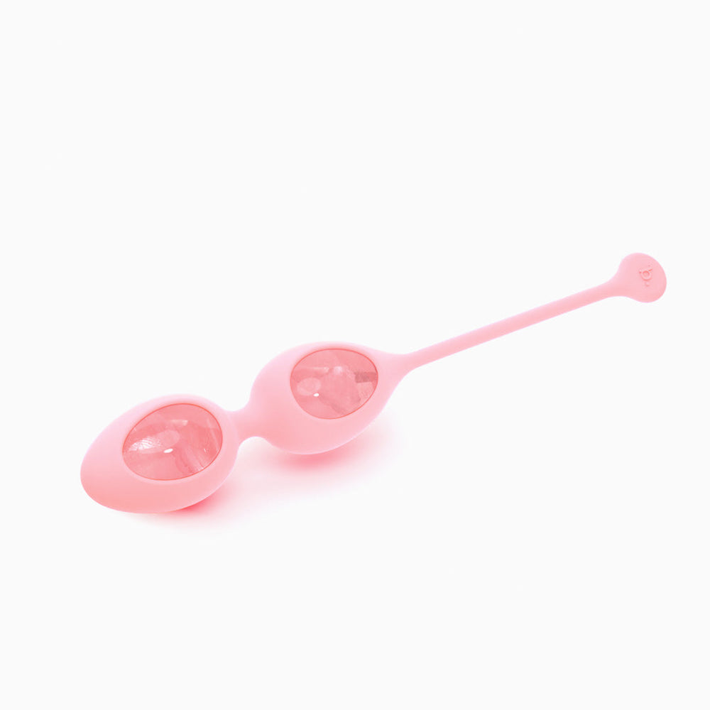 BIIRD - JUEGO DE 2 HUEVOS DE CUARZO ROSA YONII