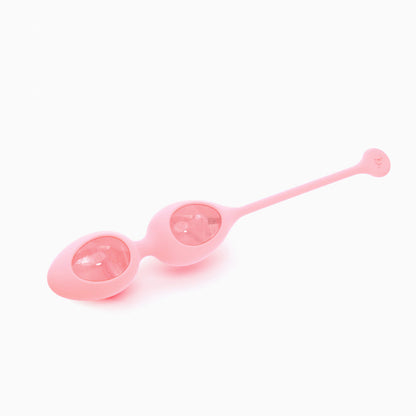 BIIRD - JUEGO DE 2 HUEVOS DE CUARZO ROSA YONII