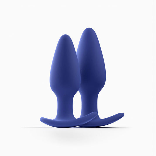 BIIRD REGII 2-PIECE ANAL PLUG SET BLUE