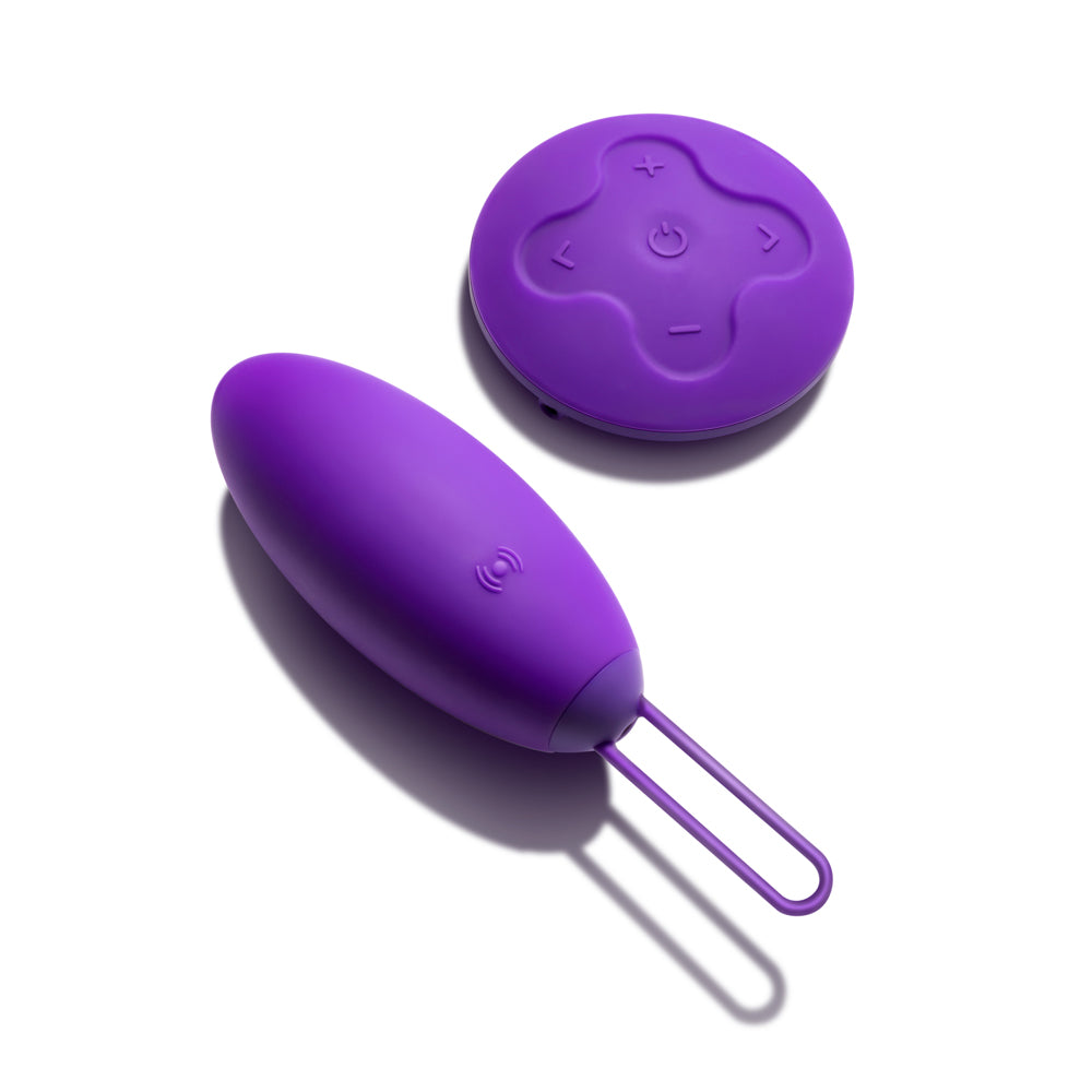 WELLNESS IMARA VIBRATING EGG WITH REMOTE PURPLE