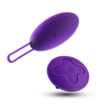 WELLNESS IMARA VIBRATING EGG WITH REMOTE PURPLE