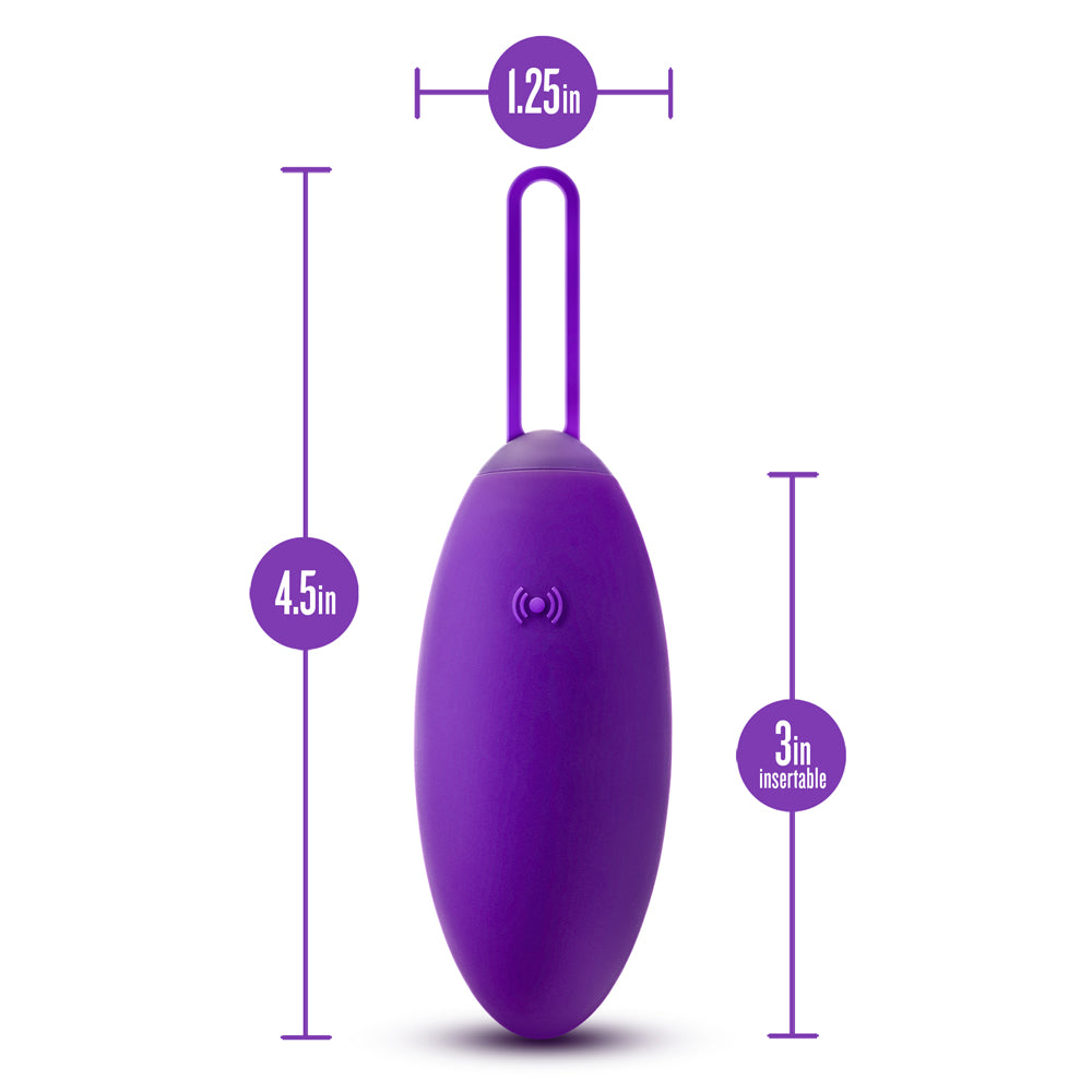 WELLNESS IMARA VIBRATING EGG WITH REMOTE PURPLE