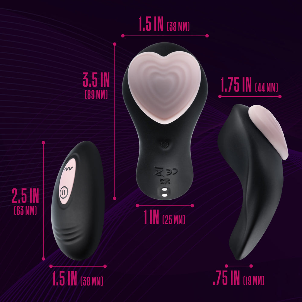 TEMPTASIA HEARTBEAT PANTY VIBE WITH REMOTE PINK
