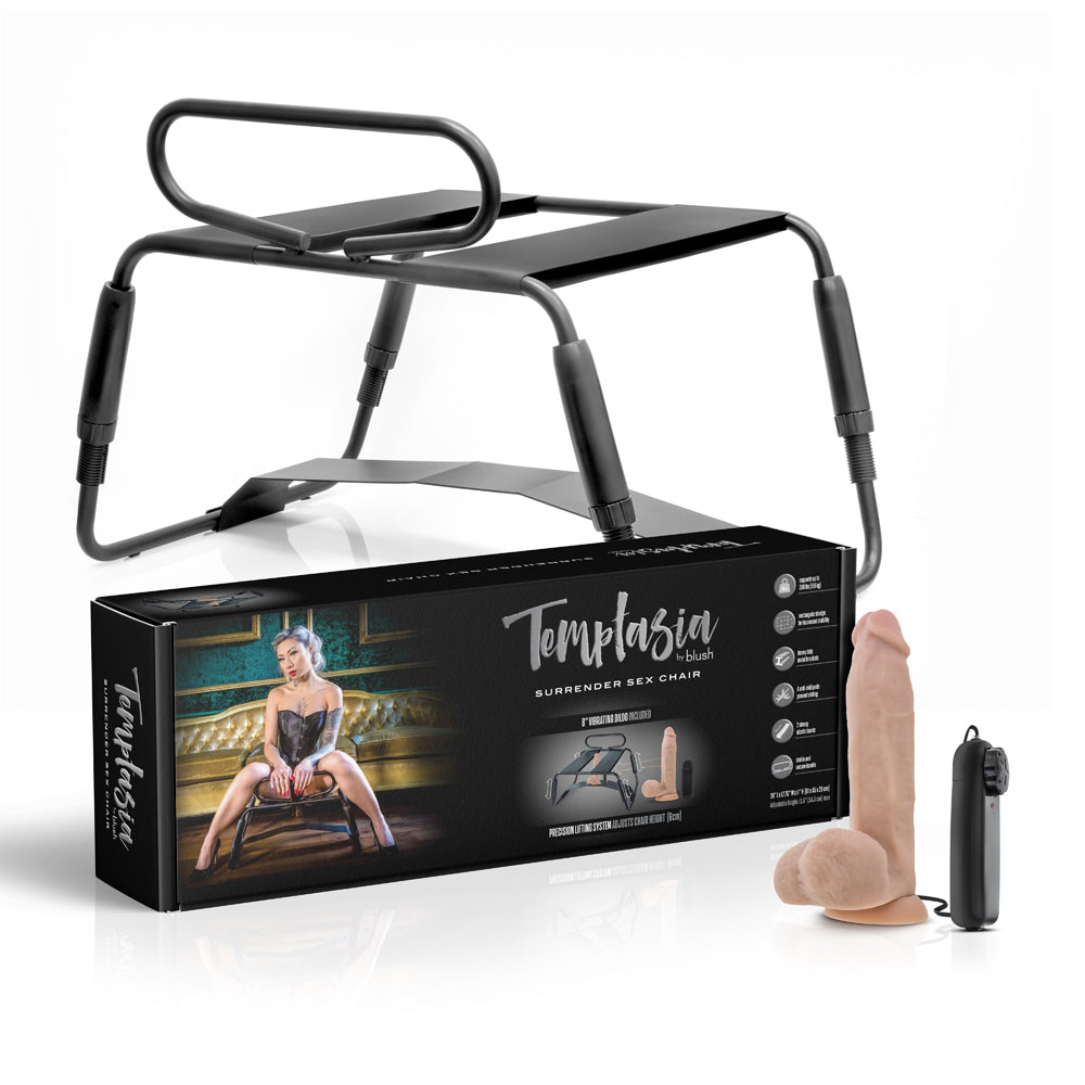 TEMPTASIA SURRENDER SEX CHAIR BLACK
