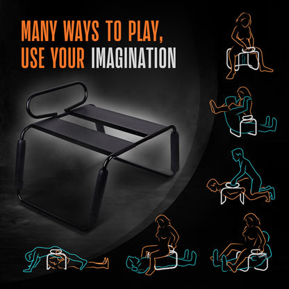 TEMPTASIA SURRENDER SEX CHAIR BLACK