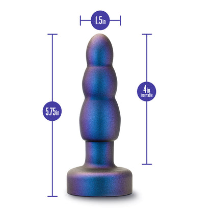 ANAL ADVENTURES MATRIX KINETIK PLUG WITH REMOTE SPACE AGE BLUE