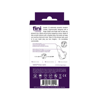VEDO FINI RECHARGEABLE BULLET VIBE PURPLE
