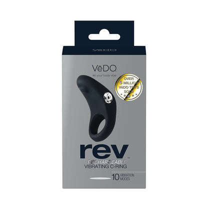 VEDO REV RECHARGEABLE VIBRATING C-RING BLACK