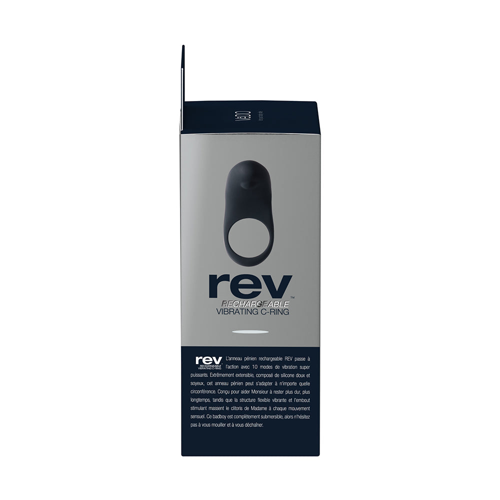 VEDO REV RECHARGEABLE VIBRATING C-RING BLACK