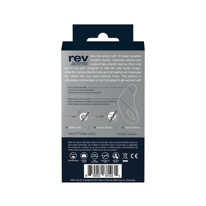VEDO REV RECHARGEABLE VIBRATING C-RING BLACK
