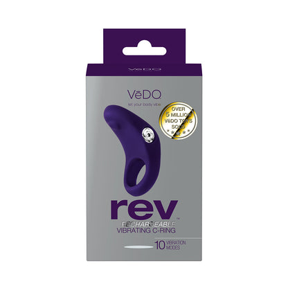 VEDO REV RECHARGEABLE VIBRATING C-RING PURPLE