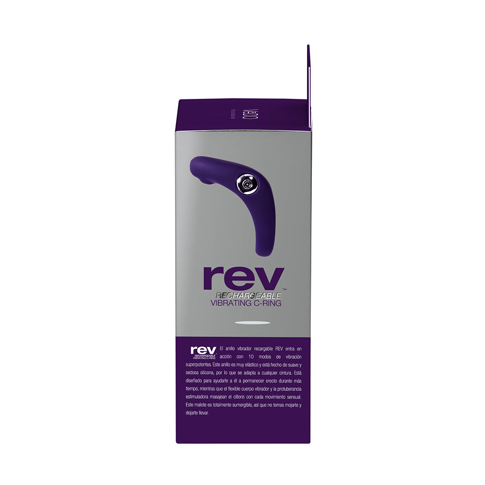 VEDO REV RECHARGEABLE VIBRATING C-RING PURPLE