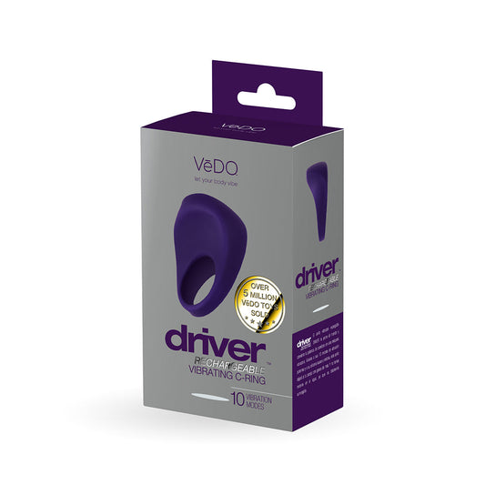 VEDO - DRIVER RECHARGEABLE VIBRATING C-RING PURPLE