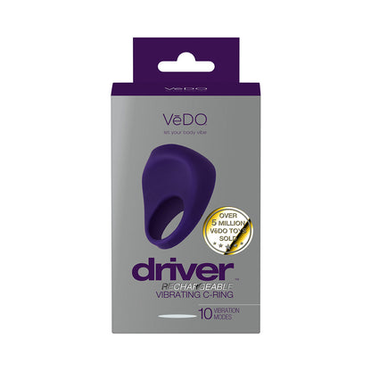 VEDO DRIVER RECHARGEABLE VIBRATING C-RING PURPLE