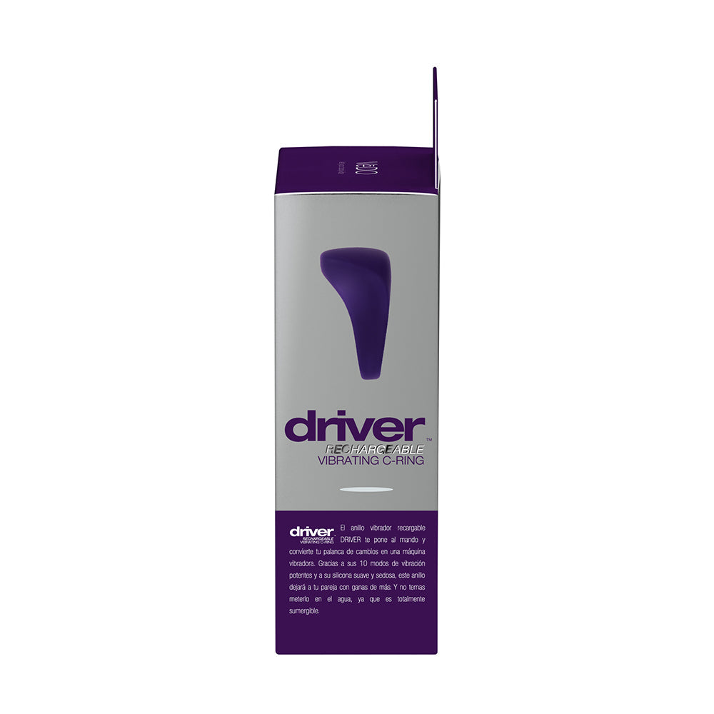 VEDO DRIVER RECHARGEABLE VIBRATING C-RING PURPLE