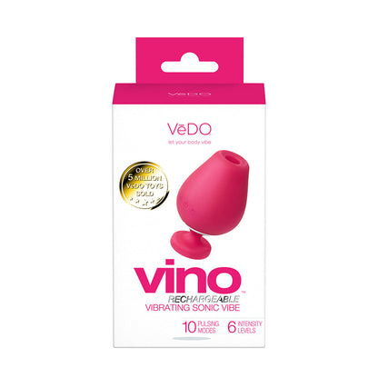 VEDO VINO RECHARGEABLE VIBRATING SONIC VIBE PINK