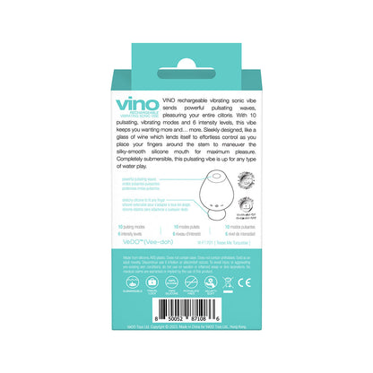 VEDO VINO RECHARGEABLE VIBRATING SONIC VIBE TURQUOISE
