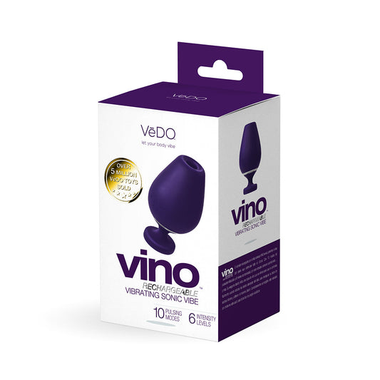 VEDO VINO RECHARGEABLE VIBRATING SONIC VIBE PURPLE