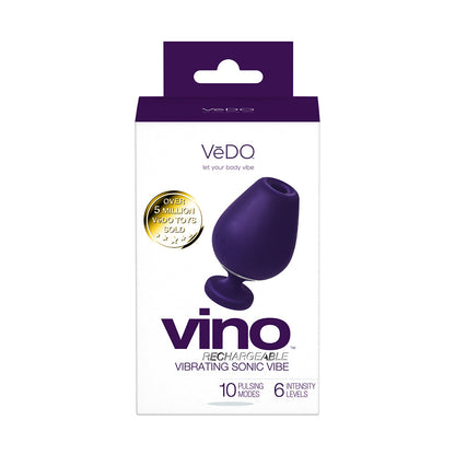 VEDO VINO RECHARGEABLE VIBRATING SONIC VIBE PURPLE