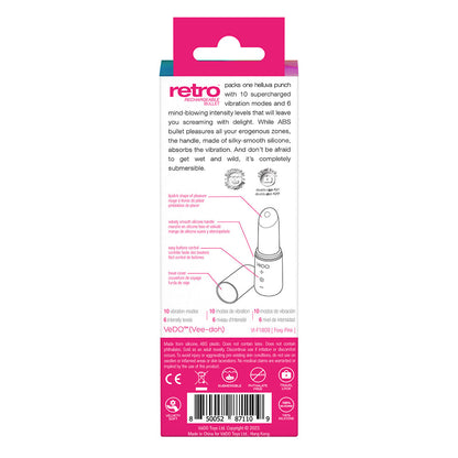 VEDO RETRO RECHARGEABLE BULLET PINK