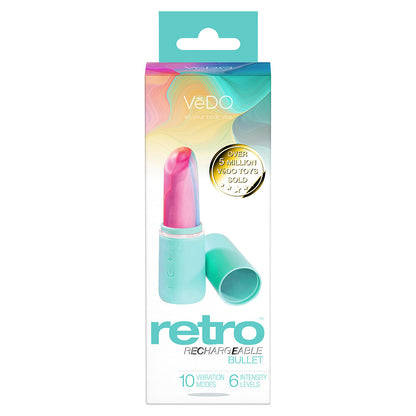 VEDO RETRO RECHARGEABLE BULLET TURQUOISE