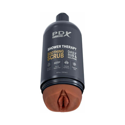 PDX PLUS SHOWER THERAPY SOOTHING SCRUB BROWN