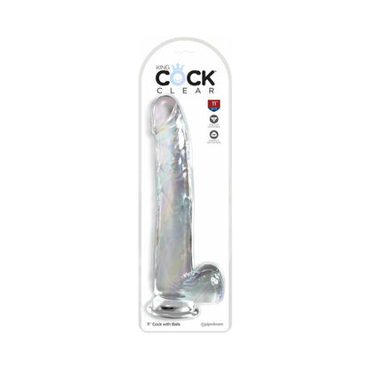 PIPEDREAM - KING COCK CLEAR WITH BALLS 11IN CLEAR