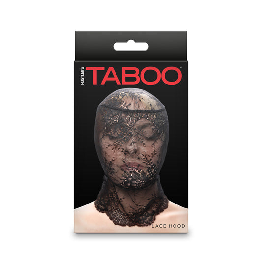 NS NOVELTIES - HUSTLER TABOO LACE HOOD BLACK