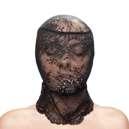 NS NOVELTIES - HUSTLER TABOO LACE HOOD BLACK