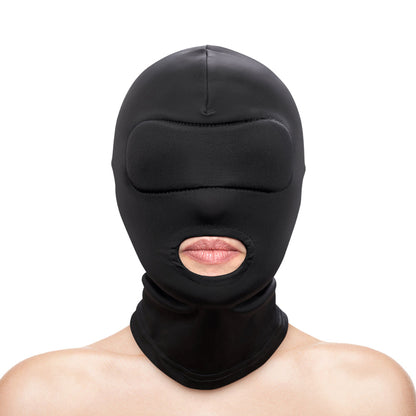 NS NOVELTIES - HUSTLER TABOO MOUTH HOOD BLACK