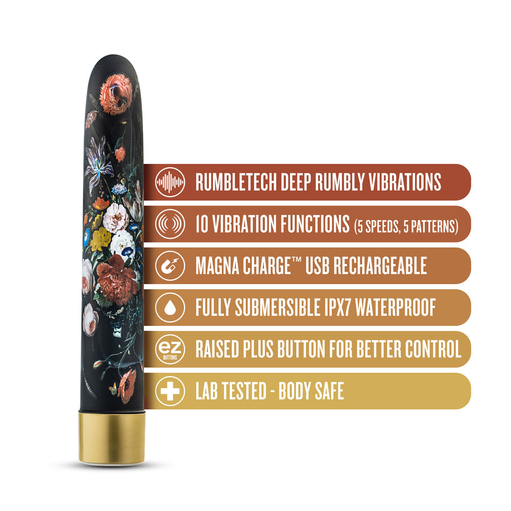 THE COLLECTION BOUNTIFUL LIMITED EDITION RECHARGEABLE 7 IN. VIBRATOR FLORA