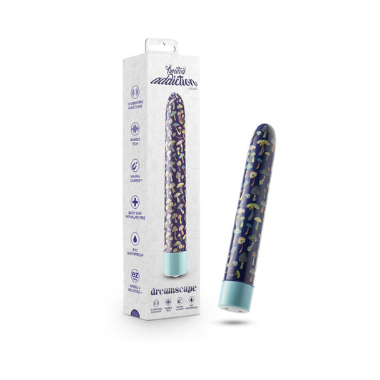 LIMITED ADDICTION DREAMSCAPE RECHARGEABLE 7 IN. VIBRATOR BLUE