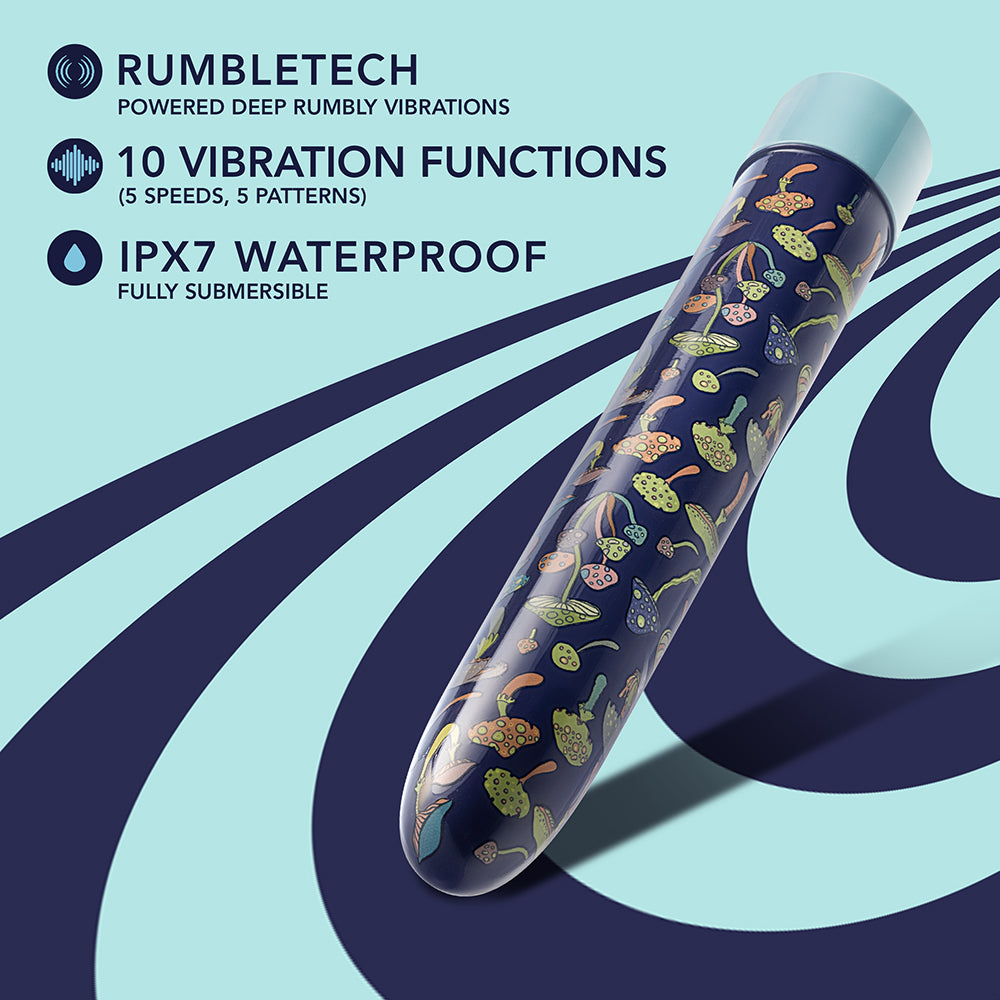 BLUSH - LIMITED ADDICTION DREAMSCAPE RECHARGEABLE 7 IN. VIBRATOR BLUE