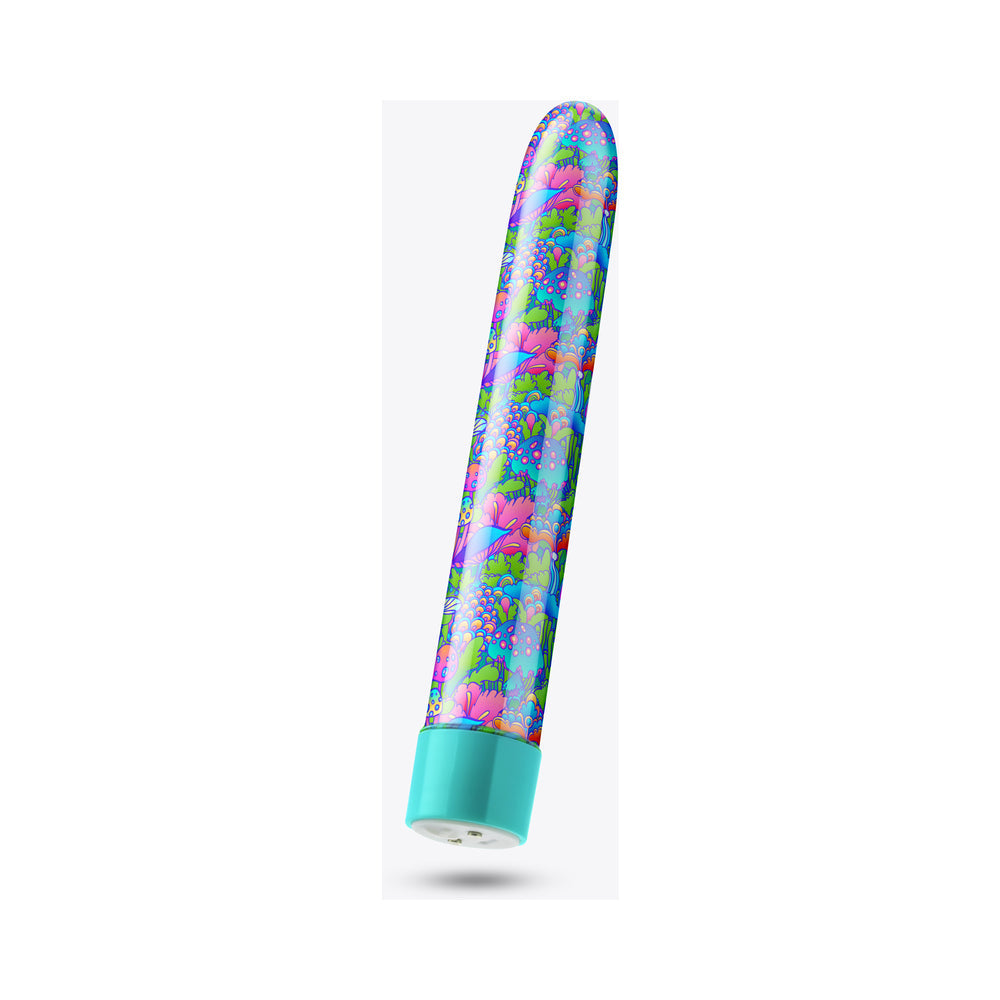 LIMITED ADDICTION UTOPIA RECHARGEABLE 7 IN. VIBRATOR AQUA