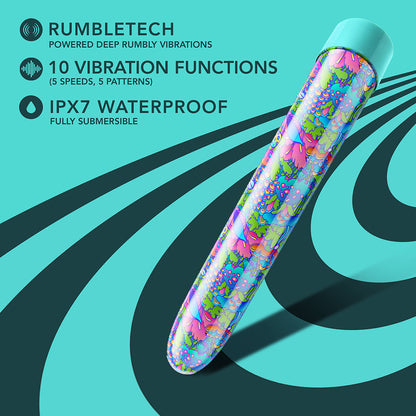 LIMITED ADDICTION UTOPIA RECHARGEABLE 7 IN. VIBRATOR AQUA