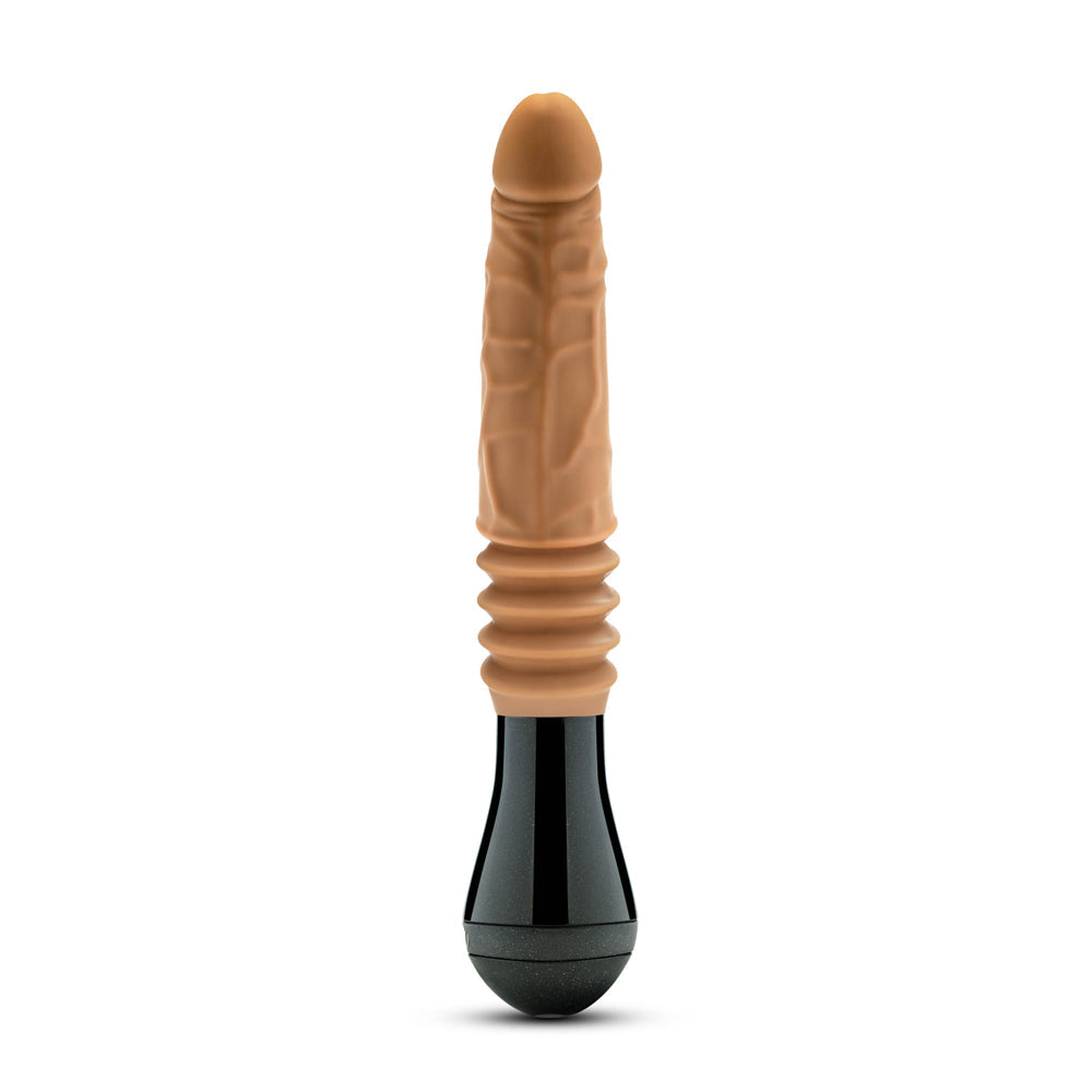DR. SKIN SILICONE DR. ARTHUR THRUSTING GYRATING VIBRATING DILDO TAN