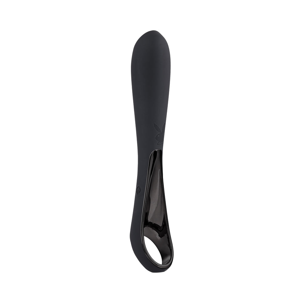 PLAYBOY OLLO RECHARGEABLE SILICONE VIBRATOR WITH RING HANDLE 2 AM