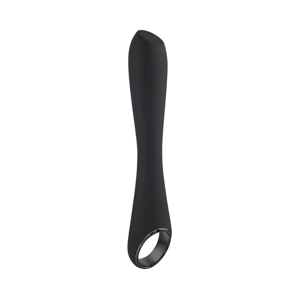 PLAYBOY OLLO RECHARGEABLE SILICONE VIBRATOR WITH RING HANDLE 2 AM