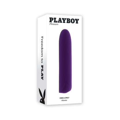 PLAYBOY ONE & ONLY RECHARGEABLE SILICONE BULLET VIBRATOR ACAI
