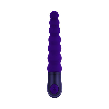 SELOPA BEADED BEAUTY SILICONE VIBRATOR PURPLE
