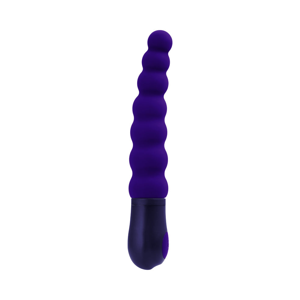 SELOPA BEADED BEAUTY SILICONE VIBRATOR PURPLE